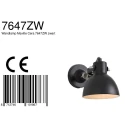 Mexlite Mexlite Wall luminaire CERA, 1 flame, reflector, black