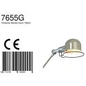 Mexlite Mexlite Table lamp DAVIN, 1 flame, reflector, green