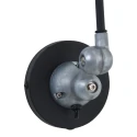 Mexlite Mexlite Wall luminaire DAVIN, 1 flame, reflector, black