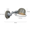 Mexlite Mexlite Wall luminaire DAVIN, 1 flame, reflector, green