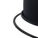 Mexlite Luminaire mural DAVIN court, avec interrupteur, avec bras articulé E14 IP20, noir mat 