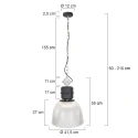 anne light & home AN Pendant luminaire CLEARVOYAND, 1 flame, transparent