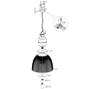 anne light & home AN Pendant luminaire CLEARVOYAND, 1 flame, transparent