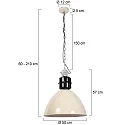 anne light & home Luminaire à suspension FRISK E27 IP20, gradable