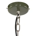 anne light & home Luminaire à suspension FRISK à 1 flamme, rond E27 IP20, olive verte gradable
