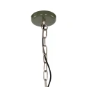 anne light & home Luminaire à suspension FRISK à 1 flamme, rond E27 IP20, olive verte gradable