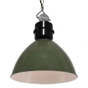 anne light & home Luminaire à suspension FRISK à 1 flamme, rond E27 IP20, olive verte gradable