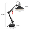 anne light & home AN Table lamp ZAPPA, 1 flame, black