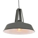 Mexlite Luminaire à suspension EDEN Bas, à 1 flamme, rond E27 IP20, scintillant, gris gradable