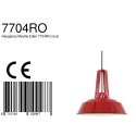 Mexlite Pendant luminaire EDEN, 1 flame, 42cm, blue