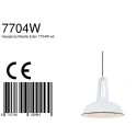 Mexlite Mexlite Pendant luminaire EDEN, 1 flame, 42cm, white