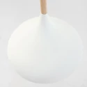 Mexlite Luminaire à suspension BJORR - Ø 33CM à 1 flamme, petit, haut E27 IP20, blanc mat gradable