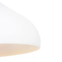 Mexlite Luminaire à suspension BJORR - Ø 33CM à 1 flamme, petit, haut E27 IP20, blanc mat gradable
