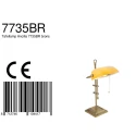 table lamp ANCILLA long, adjustable, with pull switch chain E27 IP20, brushed bronze 
