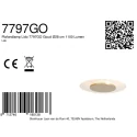 Steinhauer Luminaire de plafond LIDO à 1 flamme IP20, or gradable