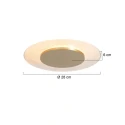 Steinhauer Luminaire de plafond LIDO à 1 flamme IP20, or gradable