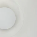 Steinhauer Luminaire de plafond LIDO petit, rond, indirect, perforé IP20, blanc mat gradable
