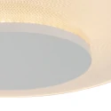 Steinhauer Luminaire de plafond LIDO petit, rond, indirect, perforé IP20, blanc mat gradable