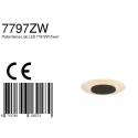 Luminaire de plafond LIDO petit, rond, indirect, perforé IP20, noir mat gradable