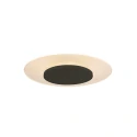 Luminaire de plafond LIDO petit, rond, indirect, perforé IP20, noir mat gradable