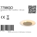 Steinhauer Luminaire de plafond LIDO à 1 flamme IP20, or gradable