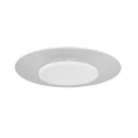 Luminaire de plafond LIDO rond, médium, indirect, perforé IP20, blanc mat gradable