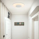 Luminaire de plafond LIDO rond, médium, indirect, perforé IP20, noir mat gradable