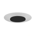 Luminaire de plafond LIDO rond, médium, indirect, perforé IP20, noir mat gradable