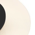 Steinhauer Luminaire de plafond LIDO rond, médium, indirect, perforé IP20, noir mat gradable