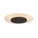 Steinhauer Luminaire de plafond LIDO rond, médium, indirect, perforé IP20, noir mat gradable