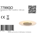 Steinhauer Luminaire de plafond LIDO à 1 flamme IP20, or gradable