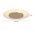 Steinhauer Luminaire de plafond LIDO à 1 flamme IP20, or gradable
