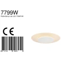 Luminaire de plafond LIDO grand, rond, indirect, perforé IP20, noir mat gradable