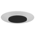 Luminaire de plafond LIDO grand, rond, indirect, perforé IP20, noir mat gradable