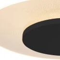 Steinhauer Luminaire de plafond LIDO grand, rond, indirect, perforé IP20, noir mat gradable