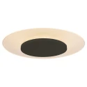 Steinhauer Luminaire de plafond LIDO grand, rond, indirect, perforé IP20, noir mat gradable