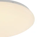 Mexlite outdoor ceiling luminaire GALAXY small, round, switchable, cambered IP44, white matt 