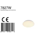Mexlite outdoor ceiling luminaire GALAXY small, round, switchable, cambered IP44, white matt 