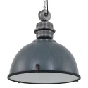 Steinhauer Luminaire à suspension BIKKEL - Ø 52CM à 1 flamme, grand E27 IP20, gris béton gradable