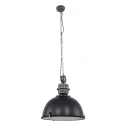pendant luminaire BIKKEL - Ø 52CM 1 flame, large E27 IP20, black matt dimmable