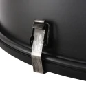 Steinhauer Luminaire à suspension BIKKEL - Ø 52CM à 1 flamme, grand E27 IP20, noir mat gradable