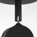 Steinhauer Spot NATASJA à 1 flamme, Dim-To-Warm, réglable GU10 IP20, noir mat gradable
