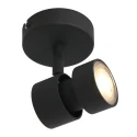 Steinhauer Spot NATASJA à 1 flamme, Dim-To-Warm, réglable GU10 IP20, noir mat gradable