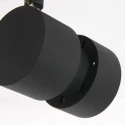 Steinhauer Spot NATASJA à 1 flamme, Dim-To-Warm, réglable GU10 IP20, noir mat gradable