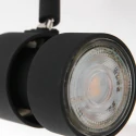 Steinhauer spotlight bar NATASJA 2 flames, Dim-To-Warm, adjustable GU10 IP20, black matt dimmable