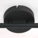 Steinhauer spotlight bar NATASJA 2 flames, Dim-To-Warm, adjustable GU10 IP20, black matt dimmable