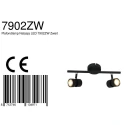 Steinhauer spotlight bar NATASJA 2 flames, Dim-To-Warm, adjustable GU10 IP20, black matt dimmable