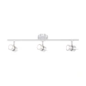Steinhauer Rampe de projecteurs NATASJA 3 flammes, langue, Dim-To-Warm, réglable GU10 IP20, acier brossé gradable