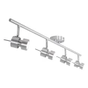 Steinhauer Rampe de projecteurs NATASJA 4 flammes, langue, Dim-To-Warm, réglable GU10 IP20, acier brossé gradable