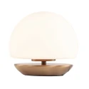 Steinhauer table lamp ANCILLA round, short, with touch dimmer G9 IP20, brushed bronze dimmable